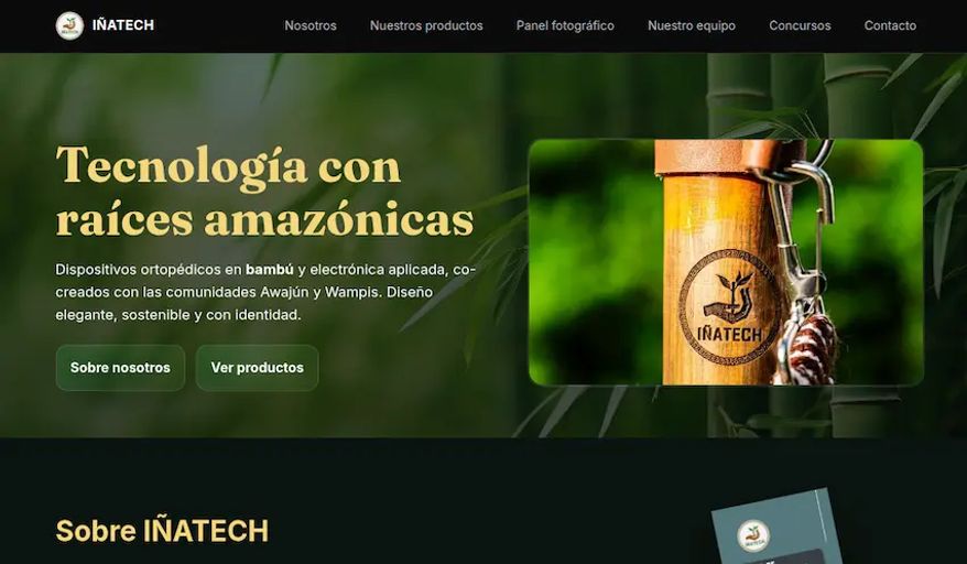 A screenshot of IÑATECH